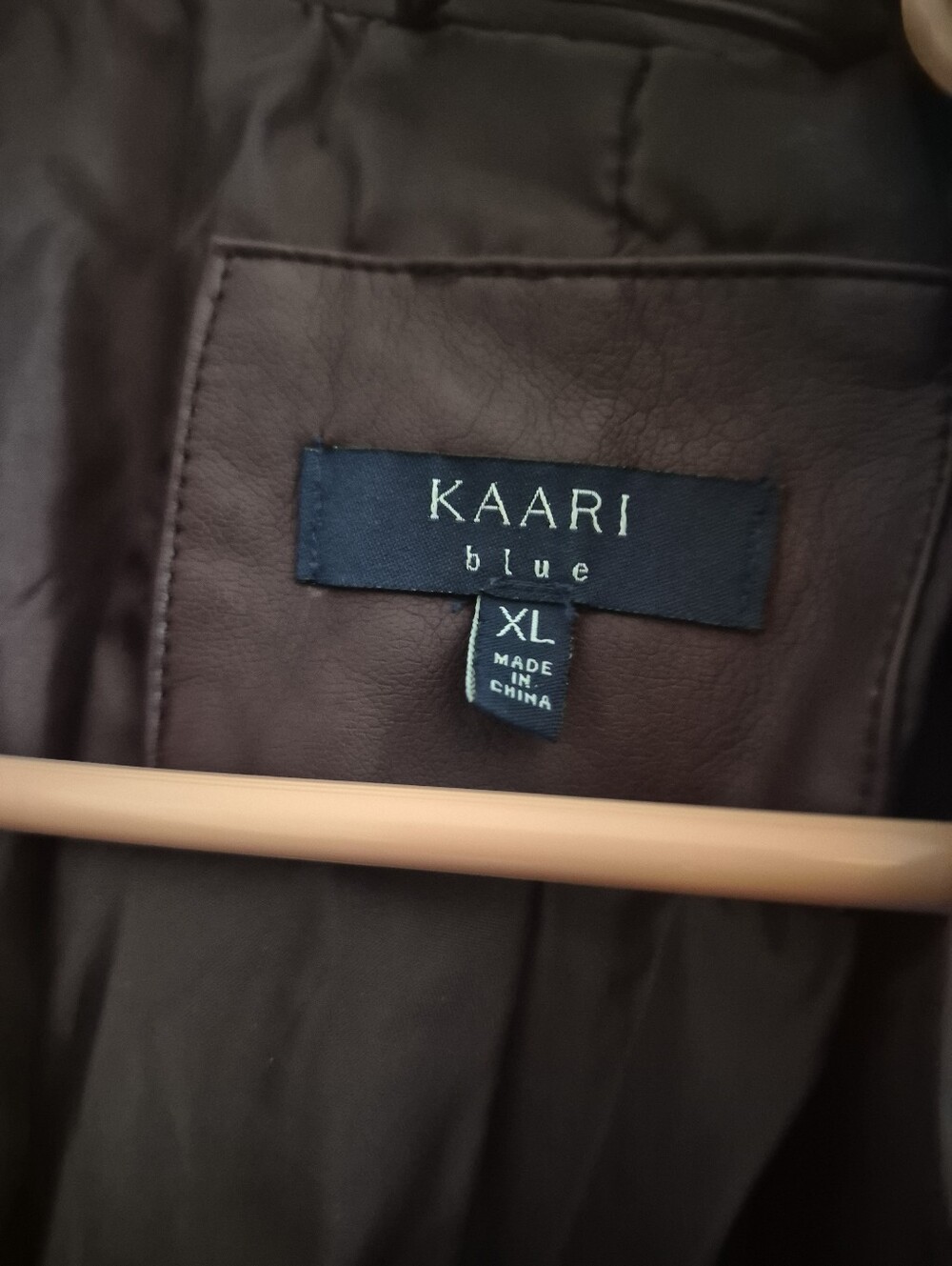 Kaari Blue Women’s Faux Leather Burgundy Moto Jacket XL GUC